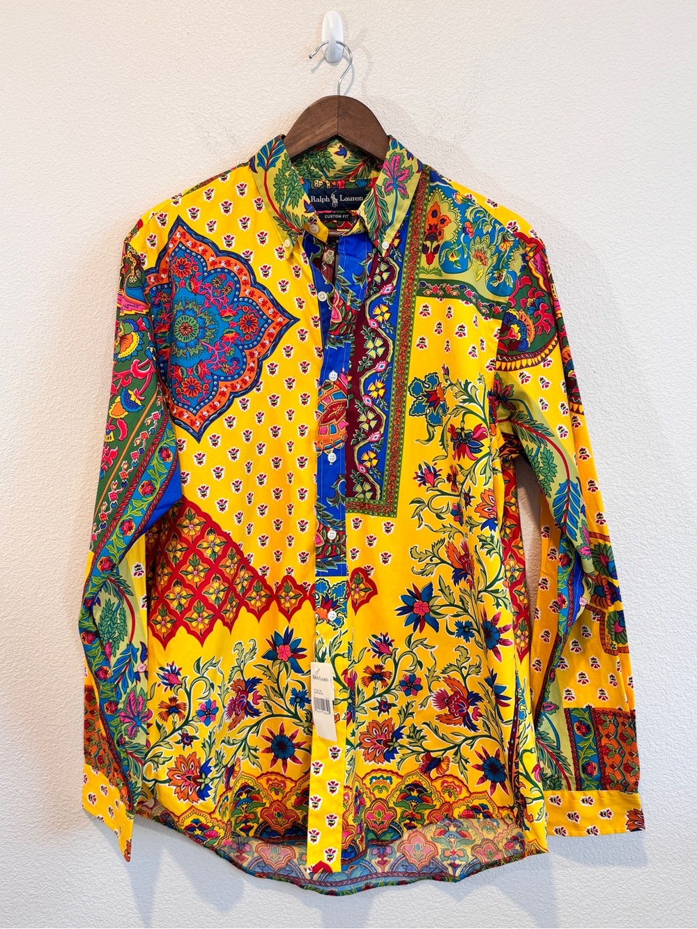 Ralph Lauren NWT Hampton Floral Paisley Shirt L Patchwork Resort Maximalist J75